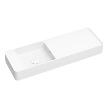 Mod 900mm Matte White Wall Hung Basin with Overflow
